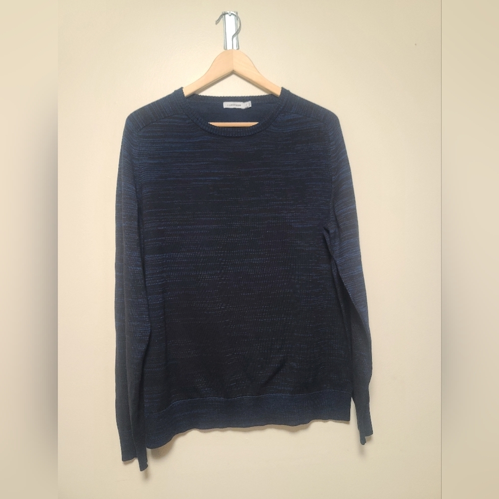J.Lindeberg Men’s Sweater XL Navy Blue Oliver Shiny Mix Lightweight Knit